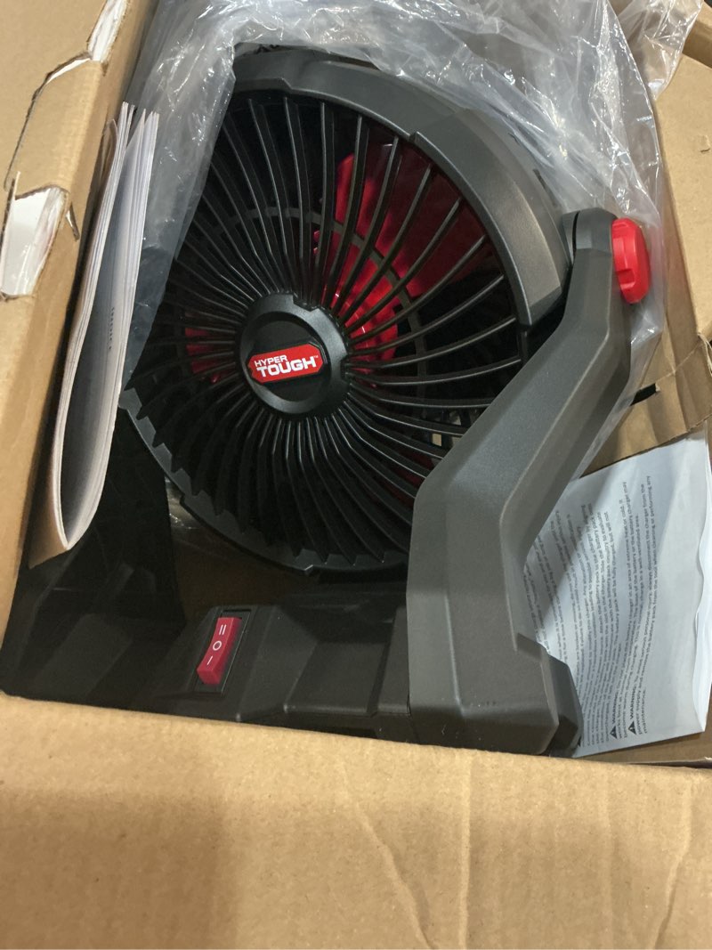 Condition photo showing Good Condition for hyper tough 7.5 in. cordless fan with hybrid power,with 2.0ah lithium-ion battery pack powered,c1005