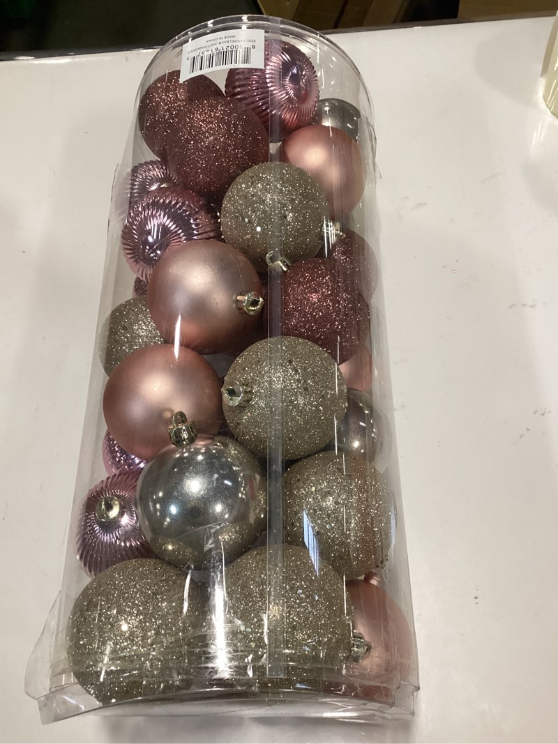 Condition photo showing New/Like New for Every Day is Christmas 35ct 70mm/2.75" Christmas Ornaments, Shatterproof Christmas Tree Ornaments Set, Christmas Balls Decoration (Gold Iridium)