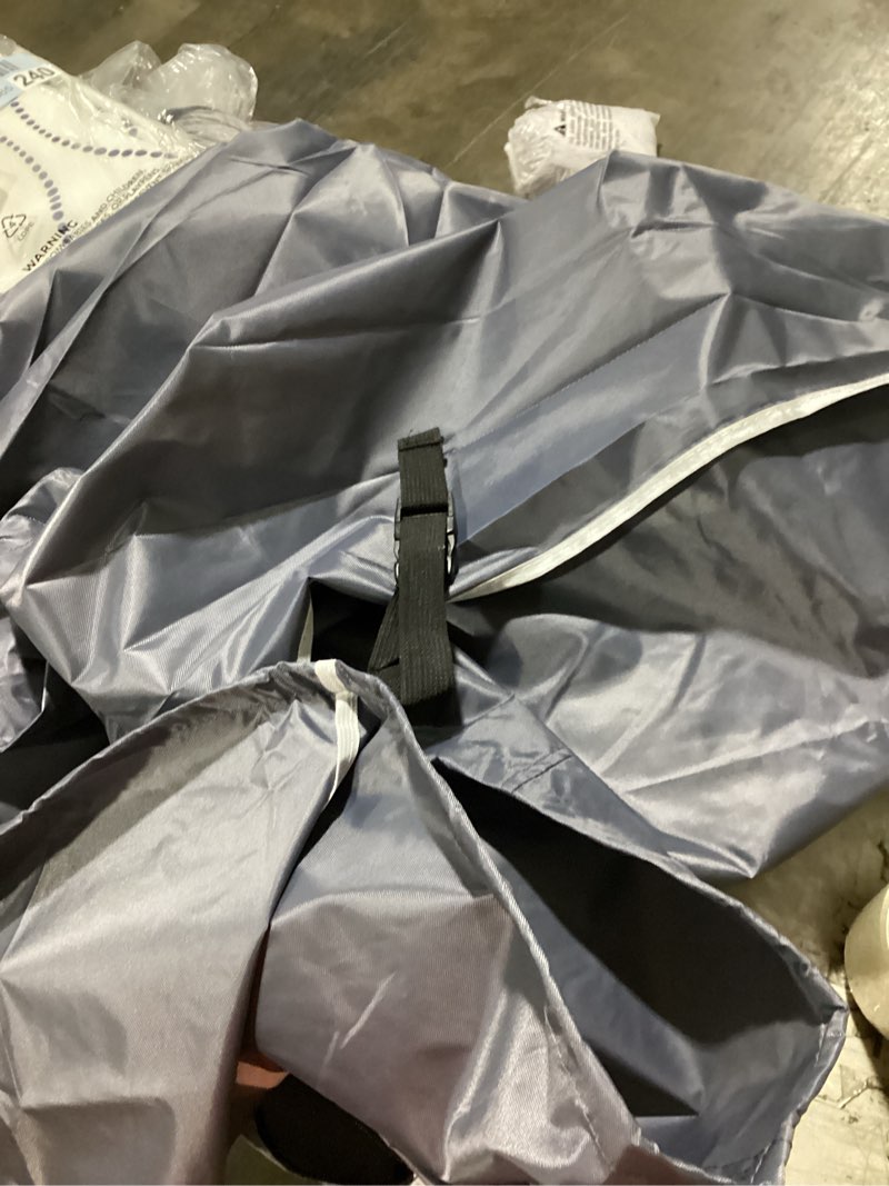 Condition photo showing Good Condition for similar design with clips 2 pack universal cover.. patio furniture covers rectangular, round customizable sizes,made of 300d waterproof oxford cloth,dustproof,windproof,uv-proof,protecting outdoor furniture and equipment (gray1, rectangular) gray2 custom si…