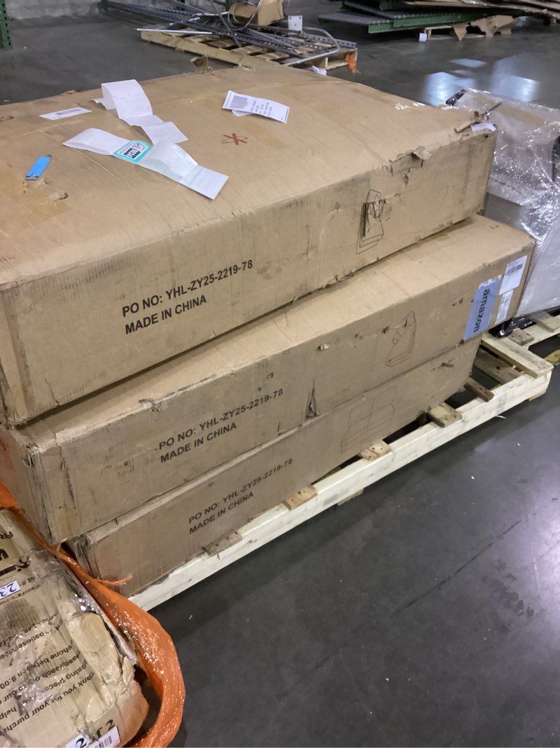 Condition photo showing As Is for 123" U-Shaped Modular sectional Sofa, Two L-Shape Chaise with 2 Cloud Couch sectional with Two Pillows, couches for Living Room(Darkbrown)