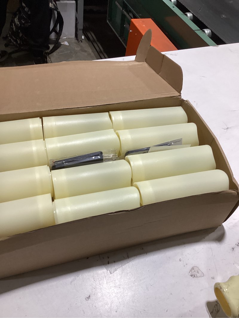 Condition photo showing Good Condition for set of 24 waterproof outdoor flameless candles, led candles with 4 remote and timer,(h 4" 5" 6" x d 2.2"),for christmas,halloween,wedding,festival 24pack-iovry