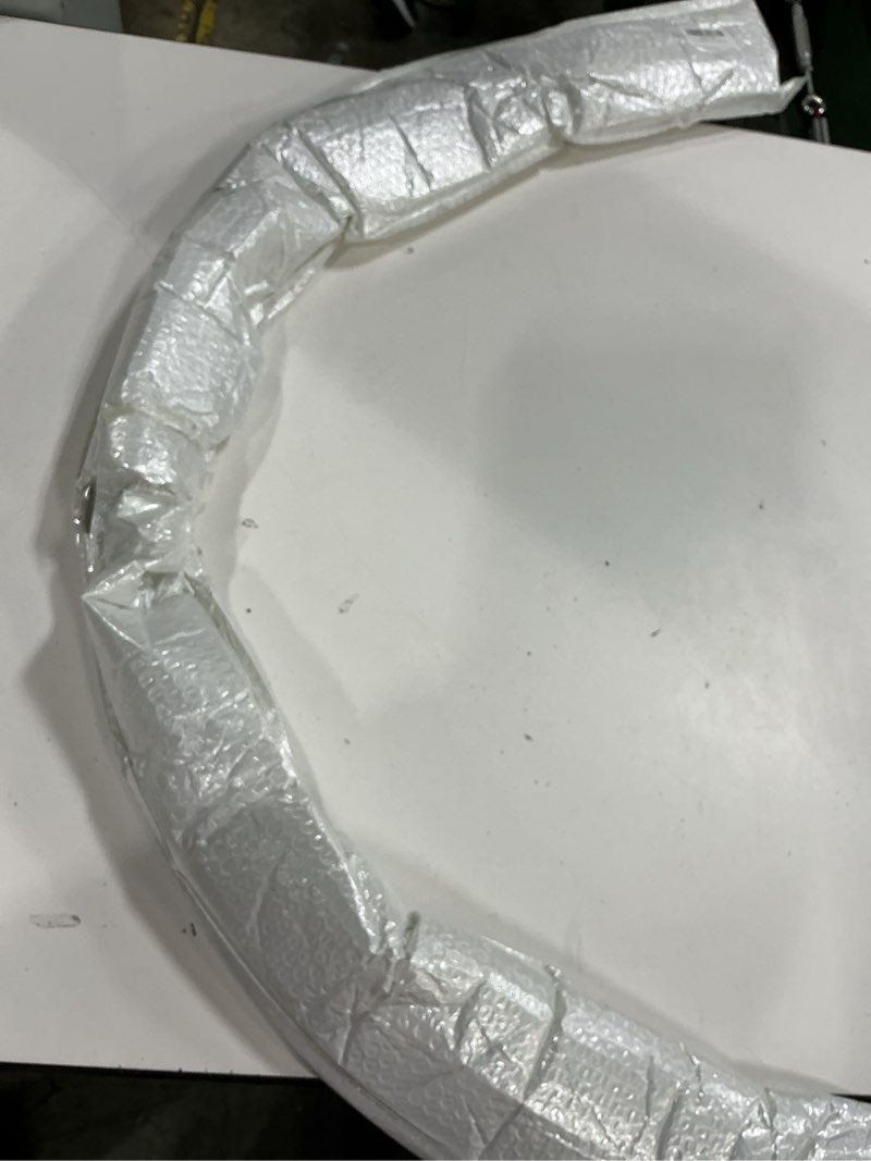 Condition photo showing New/Like New for front left fender trim compatible with 2020-2024 tesla model y driver side replaces 149418500b 149416100b wheel arch molding flare