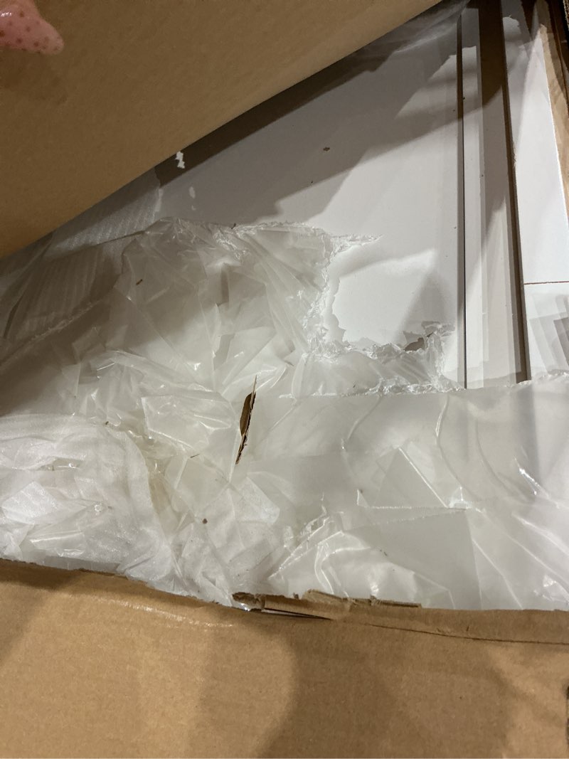 Condition photo showing Good Condition for furinno shaker wall kitchen cabinet 1-door-2 shelves, ready to assemble, 12 d x 18 w x 36 h, white 36"h 18"w