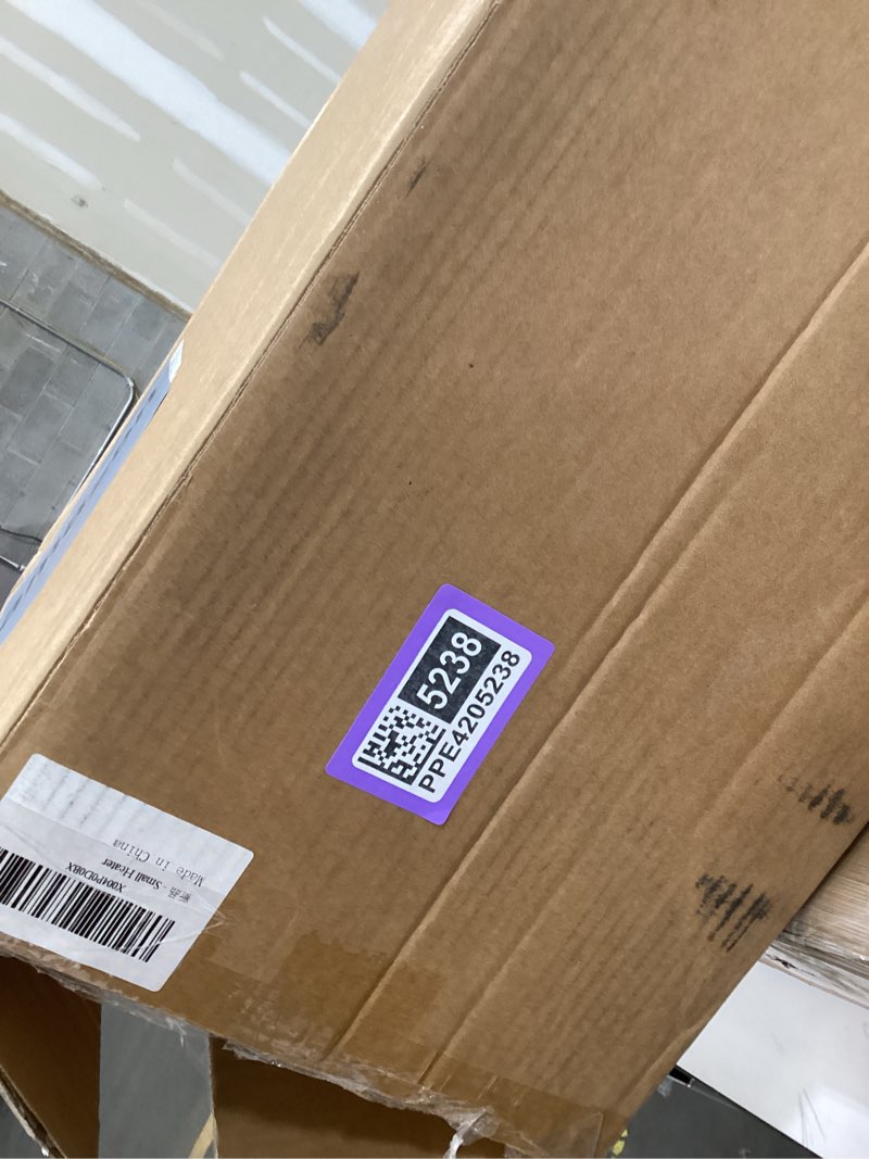 Condition photo showing Good Condition for easykey space heater for large rooms, 24-inch electric indoor heater, 1500w ceramic ptc heater, air purifying filter tower heater, 80° wide angle swing timer, overheating and fall protection, white