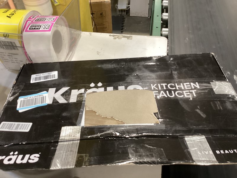 Condition photo showing Good Condition for kraus oletto spot free stainless steel dual function kitchen faucets with pull down sprayer, kpf-2620sfs spot-free stainless steel pull down faucet