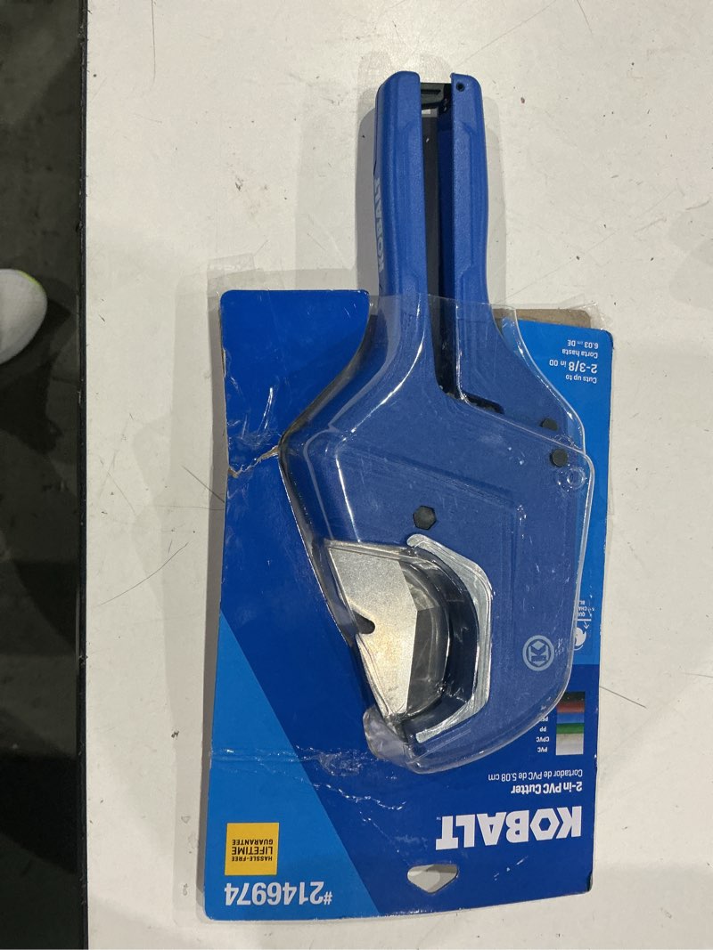 Condition photo showing As Is for kobalt cutter 2-in pvc cutter