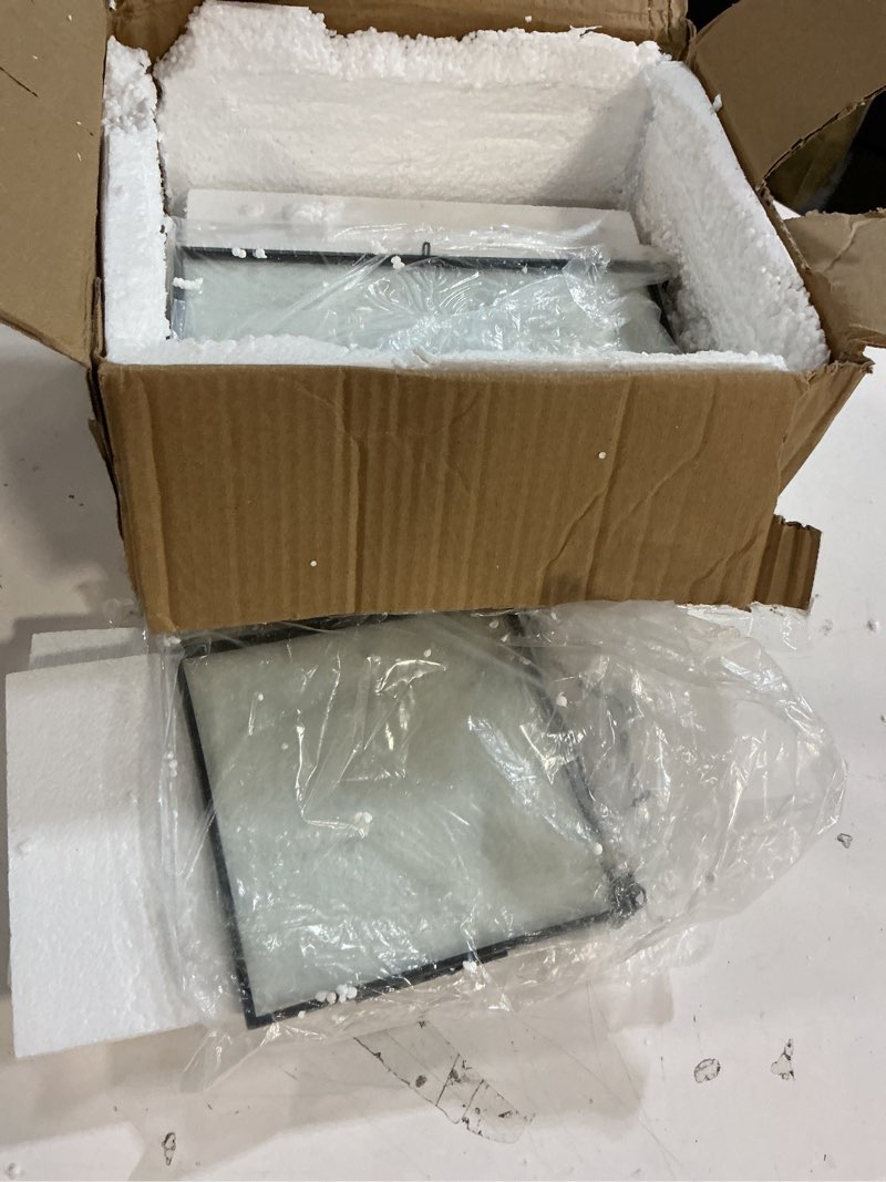 Condition photo showing Good Condition for barydat 9 pack black glass frames for pressed flowers 6 x 6, 6 x 8, 4 x 9 in hanging picture frame floating art photo display with chain for dried plant specimen gallery wall decor