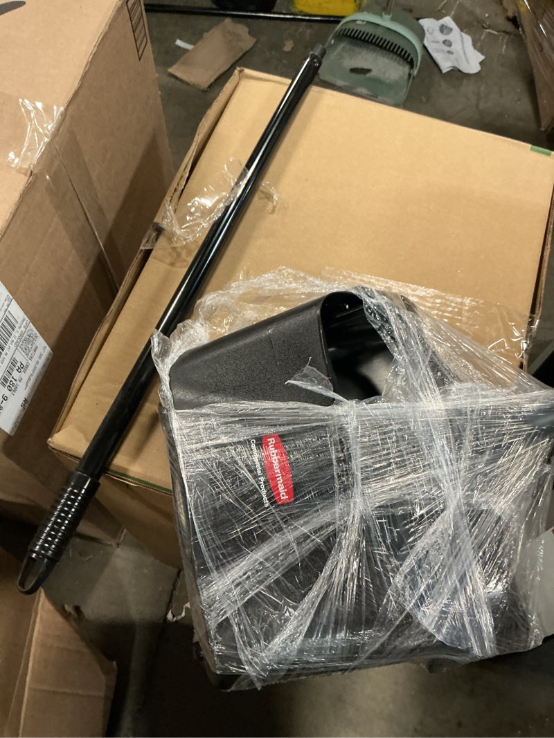 Condition photo showing As Is for Rubbermaid FG253100BLA Lobby Pro Upright Dust Pan, Case of 6