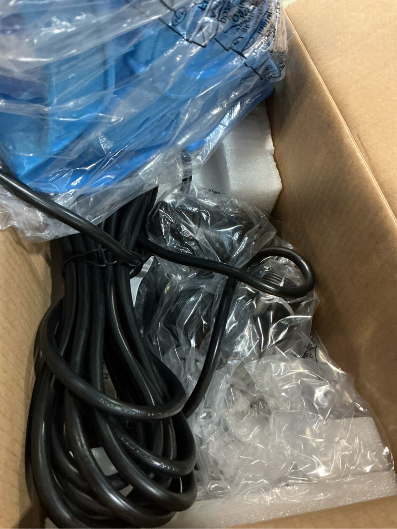 Condition photo showing Good Condition for 1/2hp swimming pool cover pump automatic on/off 3500gph submersible water pump with filter net 3/4” check valve adapter & 25ft power cord 110v sump pump for swimming pool hot tubs pond basement blue
