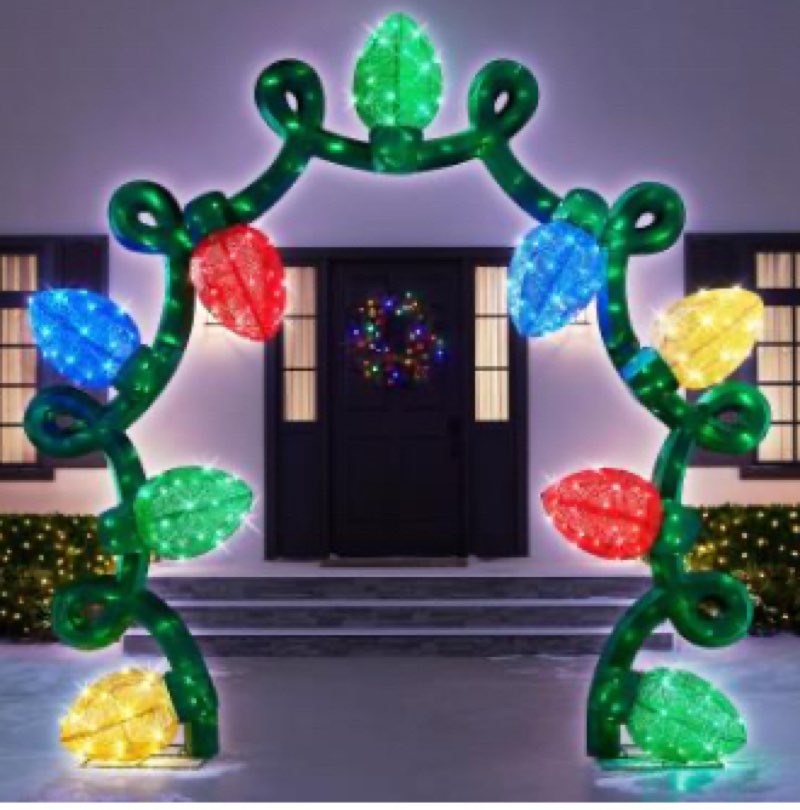 the 8 1/2' illuminating festive archway