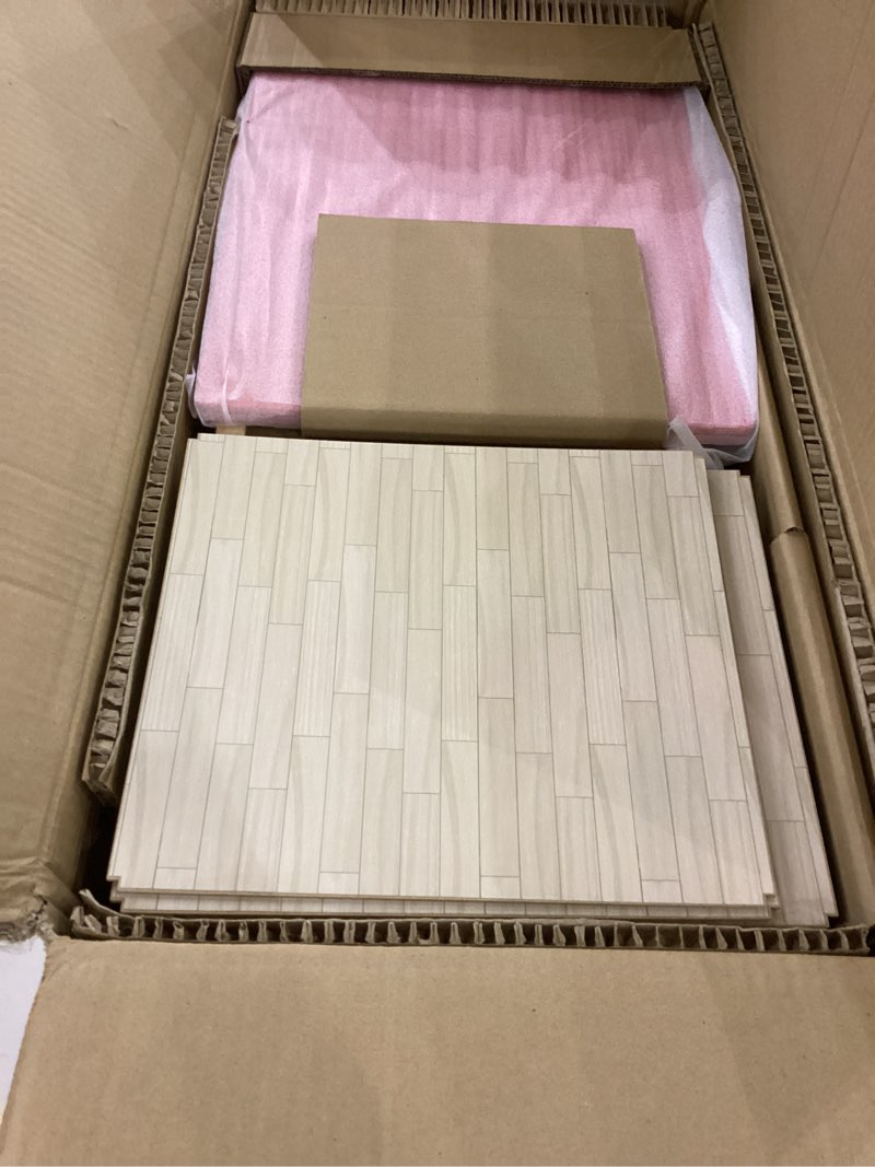 Condition photo showing New/Like New for Tiny Land Wooden Dollhouse for Girls - 6 Rooms Wooden Doll House, DIY Pretend Doll House with 31Pcs Furniture Accessories, Creative Gift for Girl Ages 3+ Pink