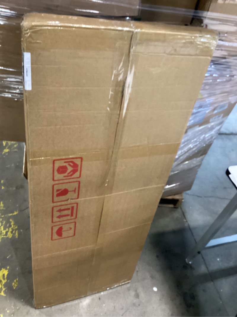 Condition photo showing New/Like New for delma arched full length mirror, free standing floor velvet finish frame mirror for leaning or hanging, soft touch bedroom & living room decor, brown brown 55"l x 20"w