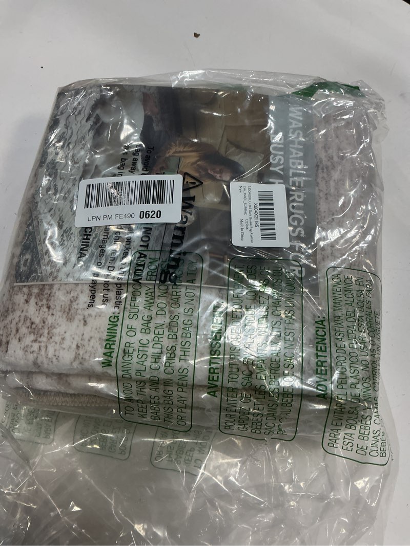 Condition photo showing New/Like New for Runner Rug Non-Slip Kitchen Rug: 2x6 Washable Abstract Modern Soft Stain Resistant Indoor Floor Neut