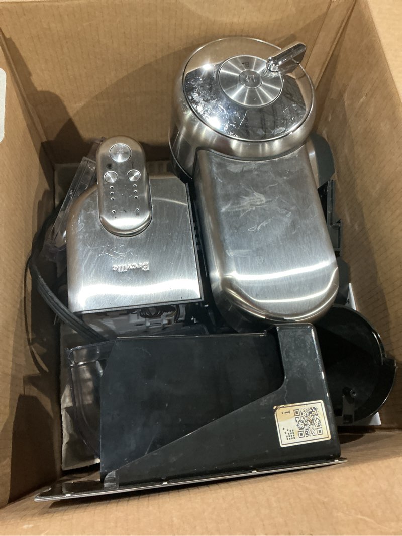 Condition photo showing As Is for nespresso vertuo creatista coffee and espresso maker by breville, brushed stainless steel
