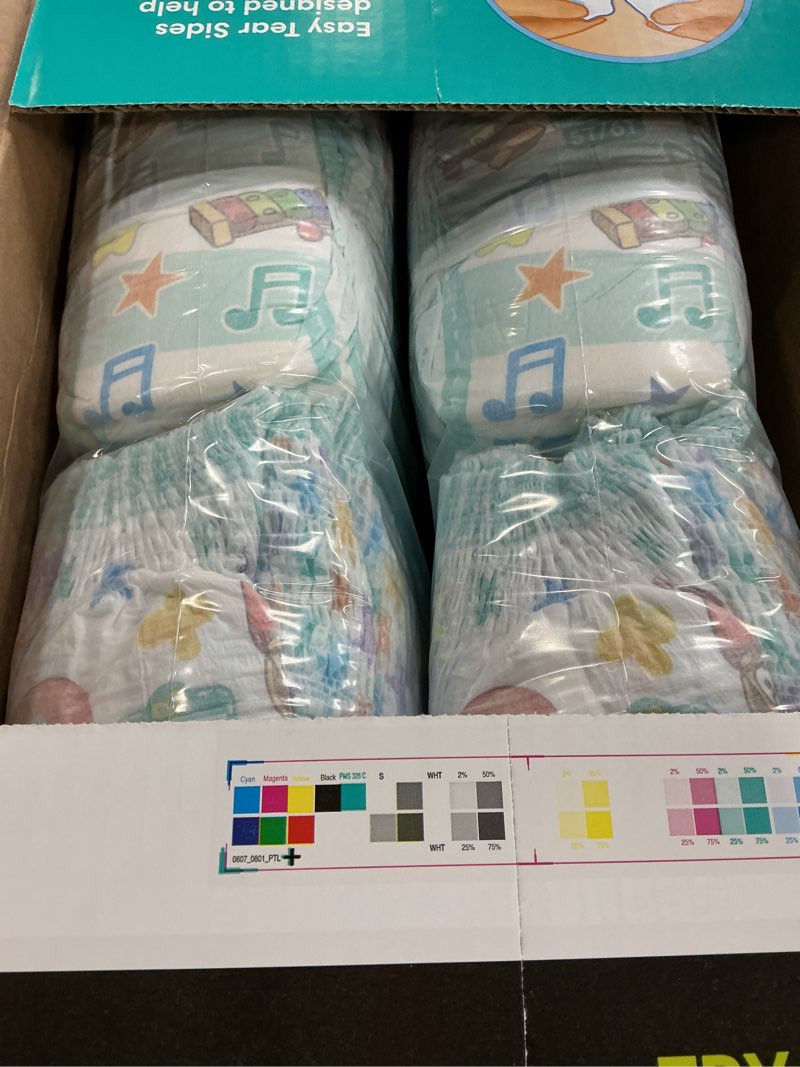 Condition photo showing New/Like New for Pampers Training Pants - Easy Ups Boys & Girls Bluey - Size 5T-6T, 84 Count, Children's Potty Underwear (Packaging May Vary) 5T-6T 84