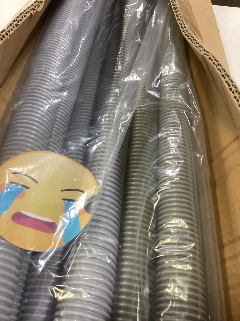 Condition photo showing Good Condition for poolvio professional swimming pool vacuum cleaner hose -1.5” 8 piece hoses for pool vacuum extension/replacement - compatible with all major automatic swimming pool cleaners 26ft (8 pack) gray