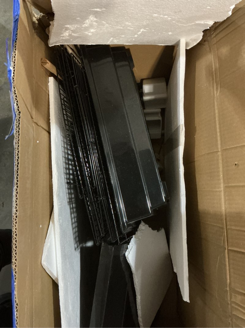 Condition photo showing As Is for vevor 41-inch open top large parrot bird cage, hanging bird cage for parakeets finches canaries lovebirds cockatiels budgies small quaker conures travel pet flight birdcage with swing and perch 18.0"l x 14.0"w x 36.4"h