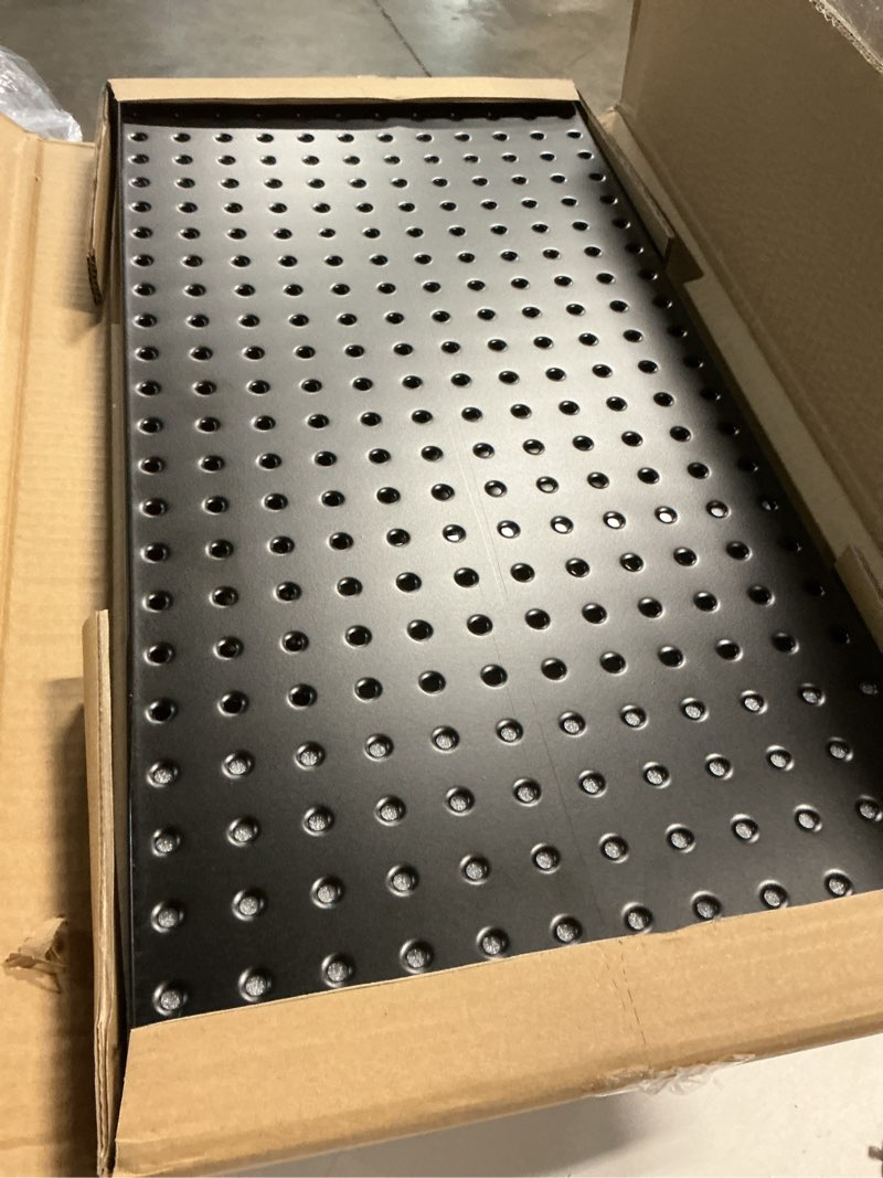 Condition photo showing Good Condition for ultrawall 2 pcs metal pegboard wall panels, peg boards for garage tool storage black 2pc