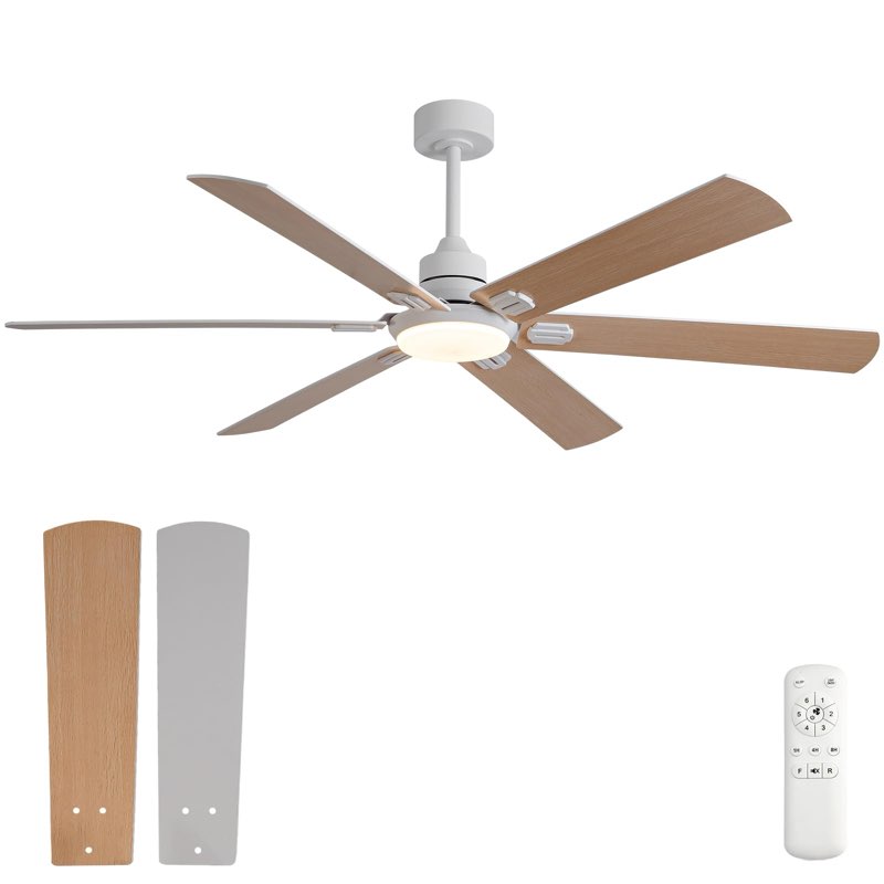 boomjoy 60 inch ceiling fans with lights and remote,