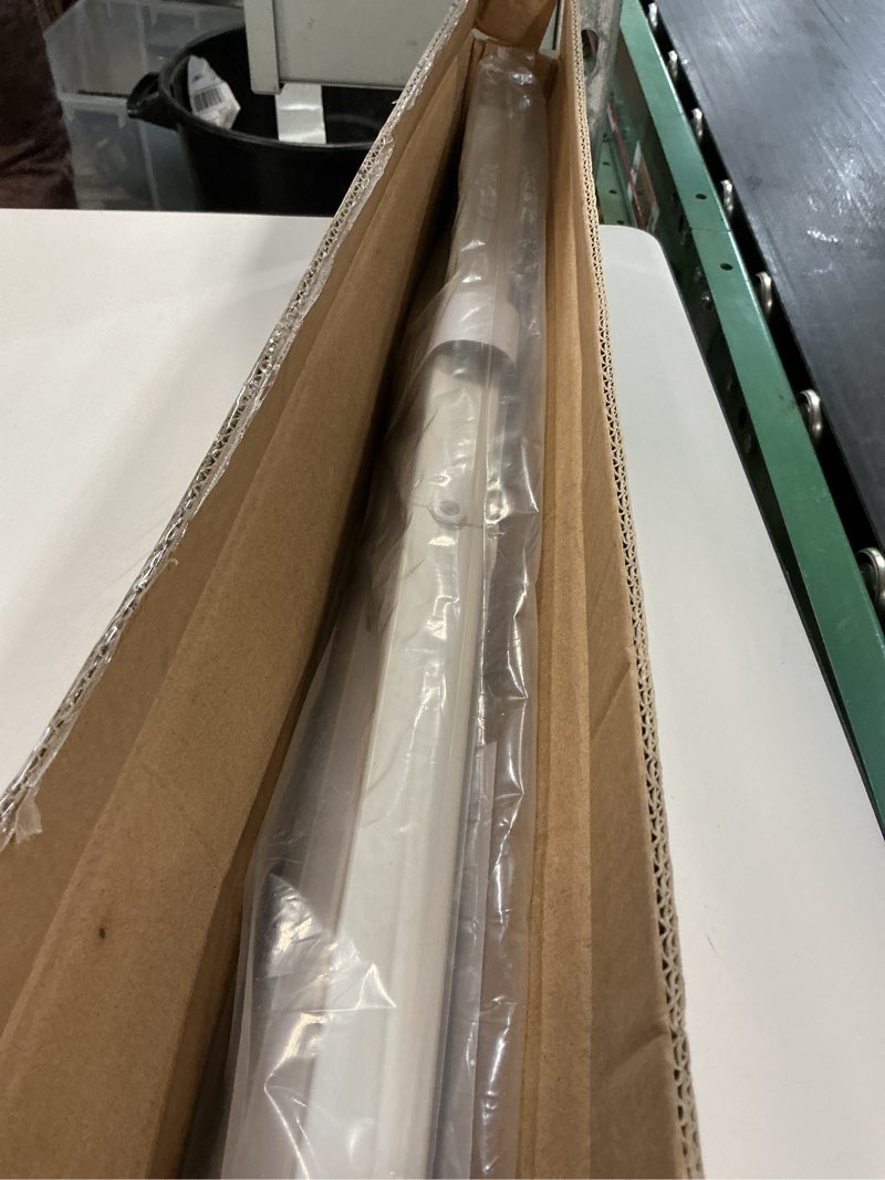 Condition photo showing As Is for No Tools No Drill Cordless Mini Blinds 28" Wx 36" H, 1" L-Shaped Blades, Horizontal Vinyl Blinds for Indoor Windows, White 28x36in