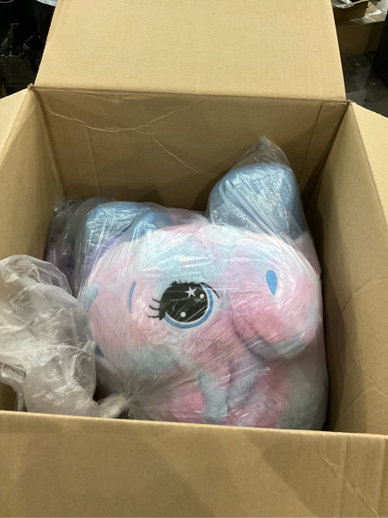 Large colorful unicorn plushie