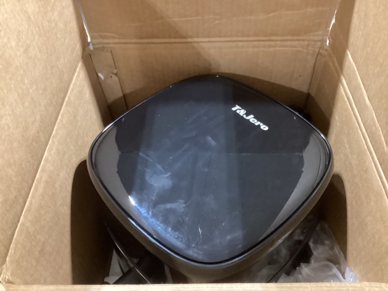 Condition photo showing Good Condition for T&Jero 6 QT Large Capacity Air Fryer Toaster Oven, Stainless Steel Airfryer with 12-in-1 Digital Touch Screen Presets, XL Visible Cooking Window, Nonstick Basket and Crisper Plate, Dark Grey
