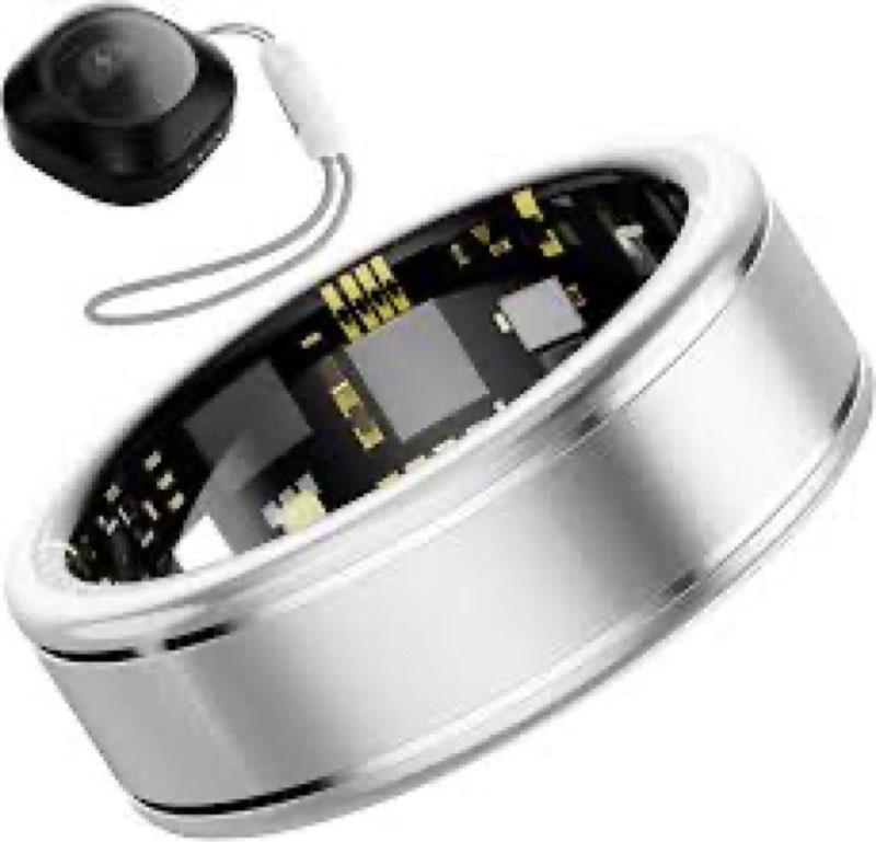 Smart Health Ring for Women Men Fitness Tracker with Heart Rate, Blood Oxygen, Blood Pressure, Sleep