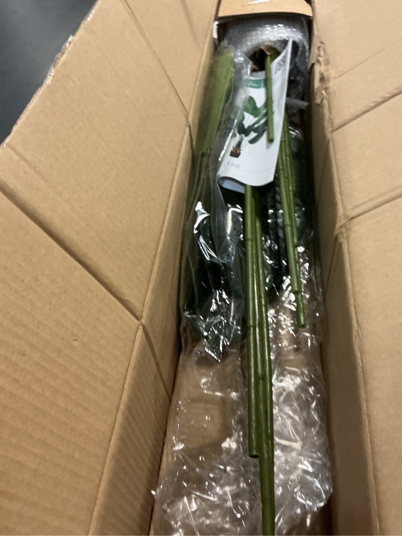 Condition photo showing Good Condition for artificial bird of paradise plant 5 ft tall fake banana leaf plant for indoors and outdoors,faux palm tree with plastic pot for office and home decor,l160