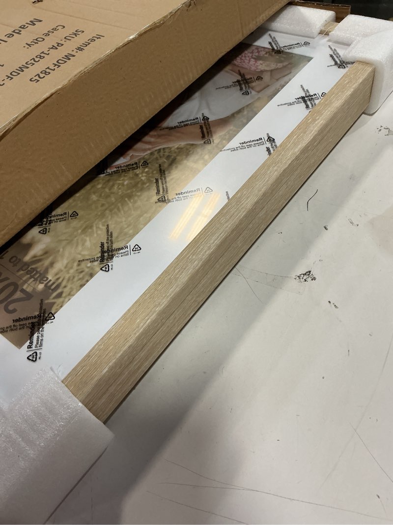 Condition photo showing Good Condition for 20x24 Picture Frame with Mat for 16x20 Set of 3, Natural Wood Grain 20x24 Frame for Wall Mounting (3 Pack, Natural) 20x24 - 3 pack Natural