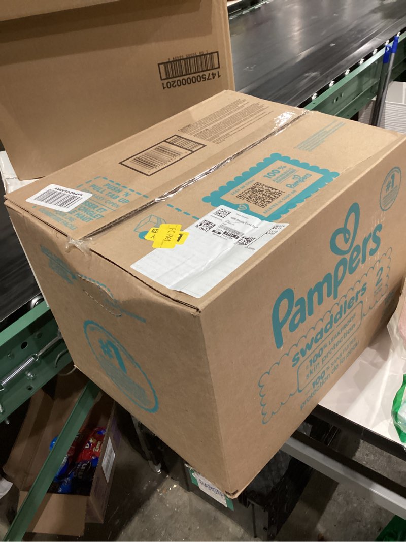 Condition photo showing New/Like New for Pampers Baby Diapers - Swaddlers - Size 2, 186 Count, Ultra Absorbent Disposable Infant Diaper