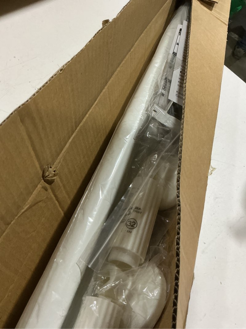 Condition photo showing Good Condition for zocone tension curtain rod 51-168in(4-14ft),no drill curtain rods for window outdoor patio,adjustable shower curtain rod for bathroom renter friendly,heavy duty extra long tension rod never rust,white white 51-168 inches