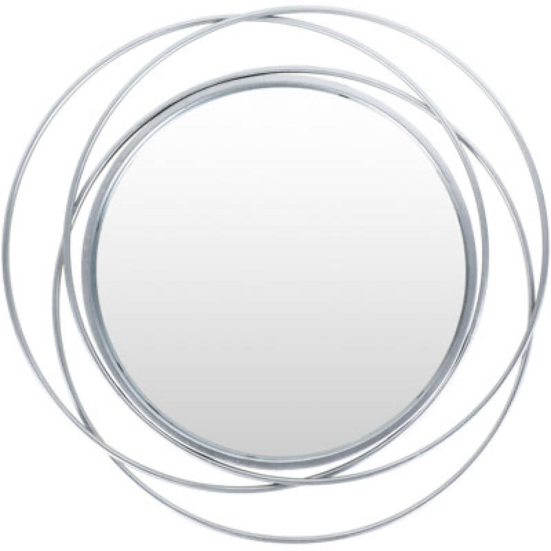 Silver Contemporary Wire 60cm Wall Mirror 3 pieces)