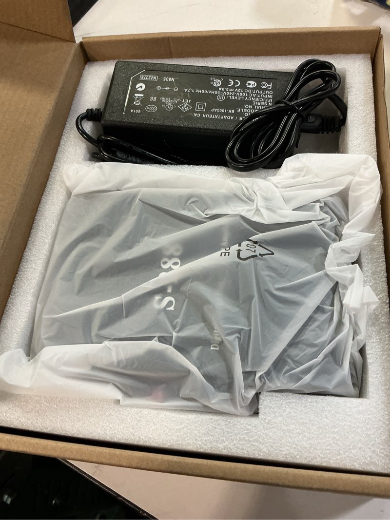 Condition photo showing New/Like New for 4 channel bluetooth 5.0 stereo amplifier, 50wx4 hifi power amp, 1200w max, usb/sd/fm, class d home audio receiver for home theater & karaoke, includes remote & power adapter 4.0 ch (with fm)