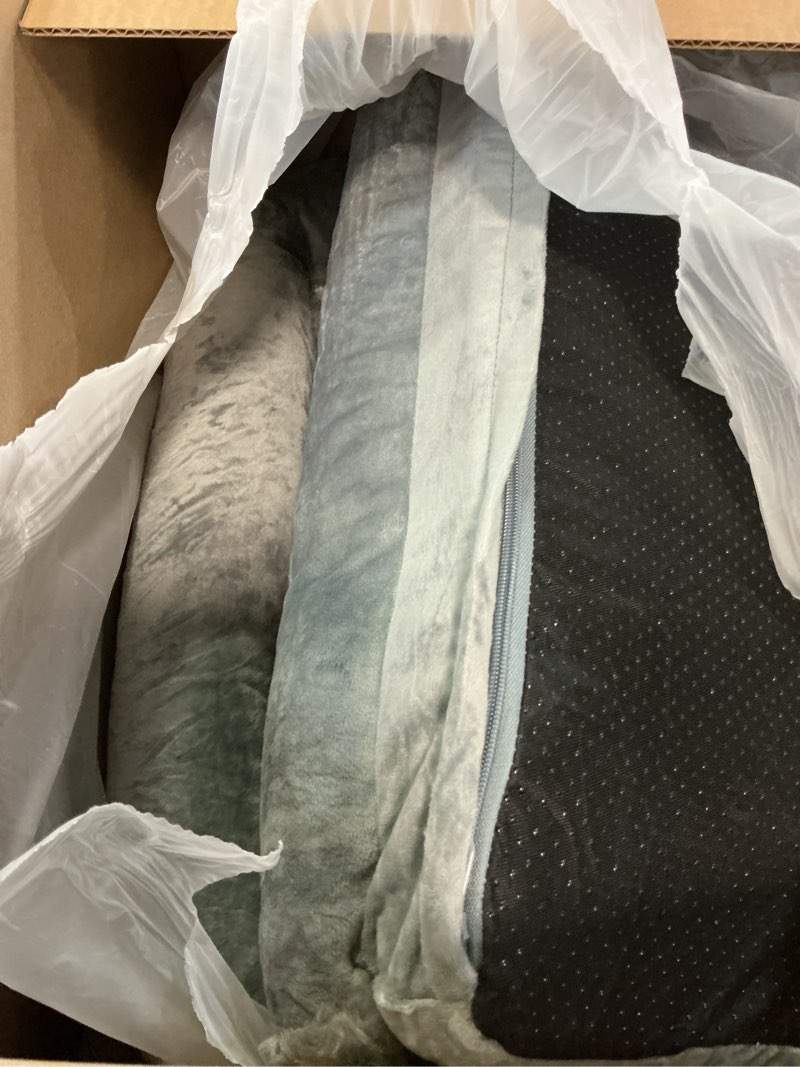 Condition photo showing Good Condition for bfpethome dog beds for large dogs, orthopedic dog bed for medium large dogs,big waterproof couch pet bed with removable washable cover 36"l x 27"w x 6.5"th grey