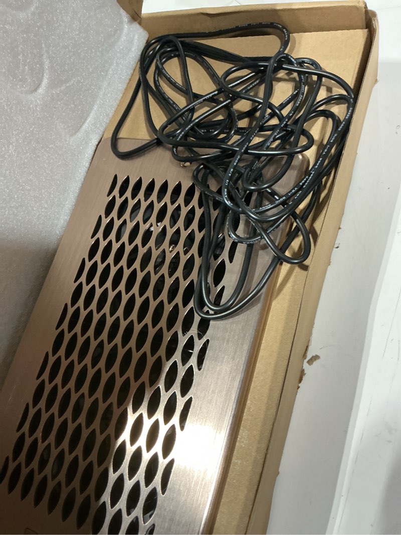 Condition photo showing New/Like New for built-in register booster fan with cover for air heat vent with fan,fits 4"x10" duct/ceiling/floor vents, improves ac & heating/cooling,quiet 10-speed household/bedroom ventilation,smart,bronze
