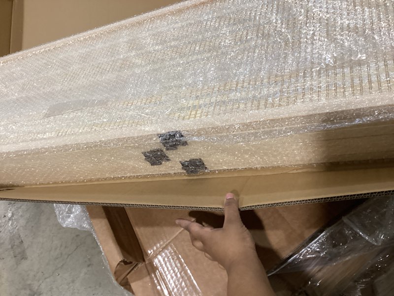 Condition photo showing Good Condition for furnnylane 6 panel bamboo room divider – 5.6 ft tall folding privacy screen, natural beige freestand