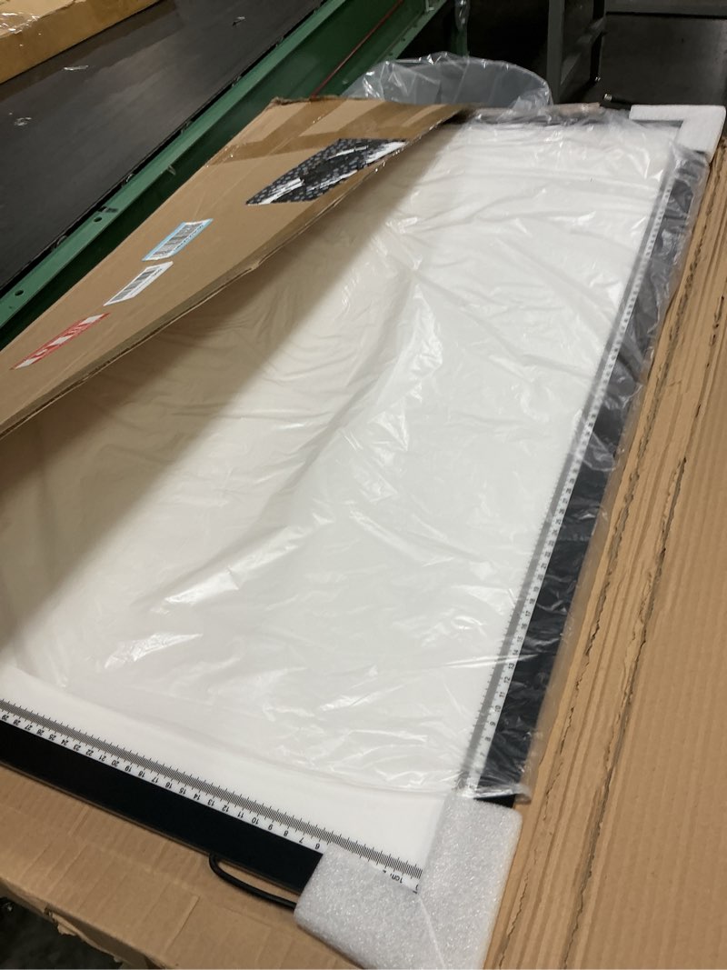 Condition photo showing Good Condition for welzk 7000+ lux a1 light pad for diamond painting, 34.5x22.8inchs extra large 3-colors lightbox with ul adapter. 10 levels/stepless dimming for tracing, drawing, etc a1 3-colors