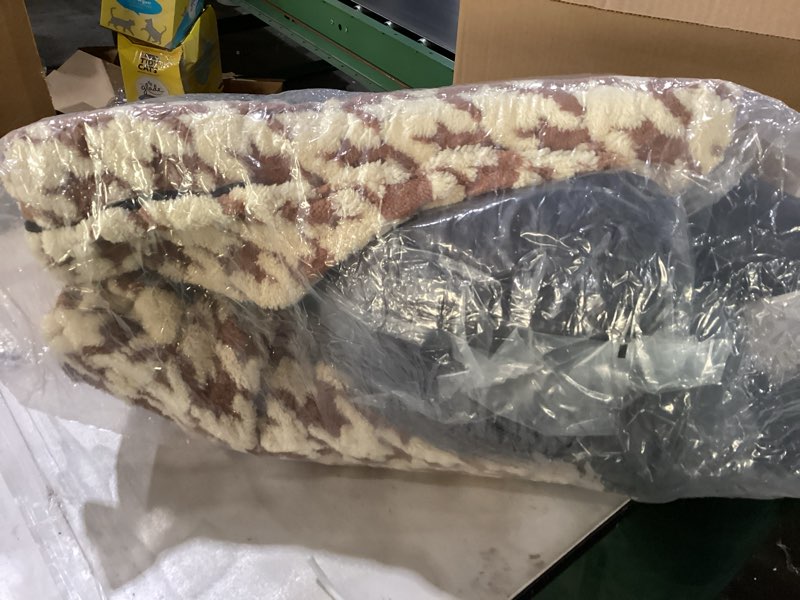 Condition photo showing Good Condition for FURTIME Orthopedic Dog Bed Medium Size Dog, Medium Washable Memory Foam Pet Couch Bed with Removable Washable Cover, Non-Slip Bottom with Bolster Sides, Brown Brown M (28"x22.8"x9.4")