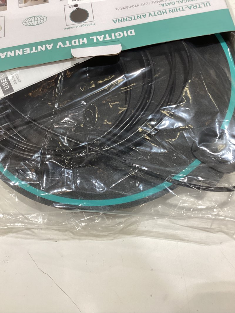 Condition photo showing Good Condition for TV Antenna Indoor Long Range Reception, Works with All Smart TVs with Signal Amplifier Supports 4K & 1080P HD 16ft Coax Cable Slim Flat Easy Installation