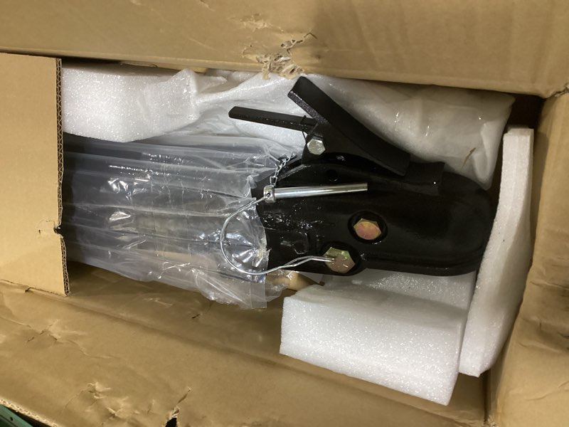 Condition photo showing Good Condition for heavy duty cast adjustable trailer coupler 2-5/16 in,15000lbs capacity channel-mount coupler with hardware kit