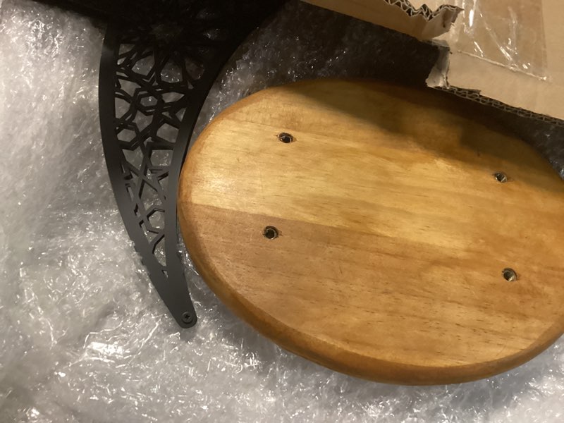 Condition photo showing As Is for 3ft large metal ramadan decorations islamic crescent moon decor with lantern eid mubarak kareem led light decor islamic table centerpieces gift for muslims in ramadan eid(gold) gold 3ft