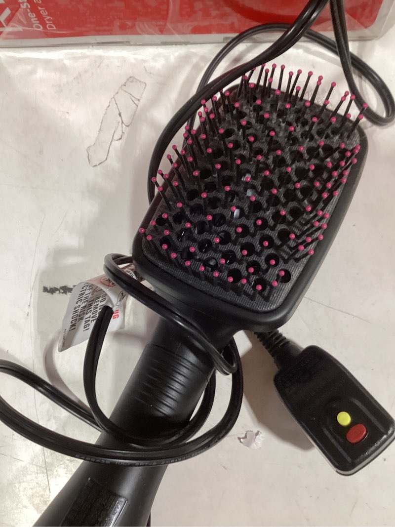Condition photo showing As Is for REVLON One-Step Hair Dryer and Styler, All-in-One Detangling and Straightener Brush for Salon-Quality Smooth, Straight Hair, More Shine and Less Frizz, Black 1 Count (Pack of 1) Black