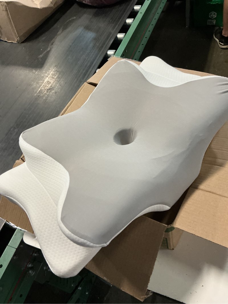 Condition photo showing Good Condition for ultra pain relief cooling pillow for neck support, adjustable cervical pillow cozy sleeping, odorless ergonomic contour memory foam pillows, orthopedic bed pillow for side back stomach sleeper