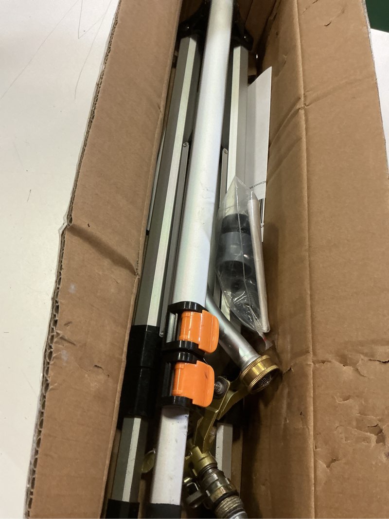 Condition photo showing Good Condition for melnor 65162amz metal pulsating sprinkler with quickconnect set, amazon bundle, xt tripod tripod, metal head