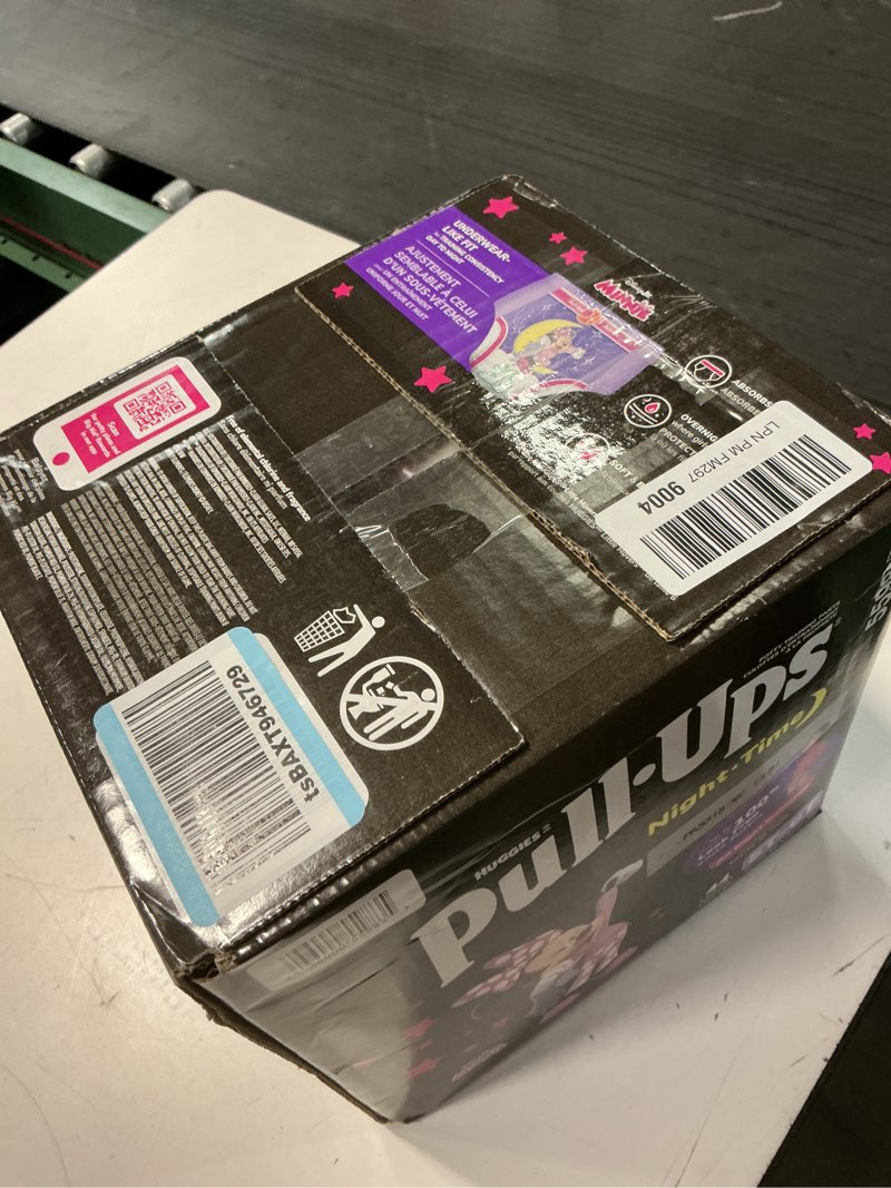 Condition photo showing New/Like New for pull-ups girls' night-time potty training pants, size 5t-6t overnight training underwear (46-60 lbs), 44 ct
