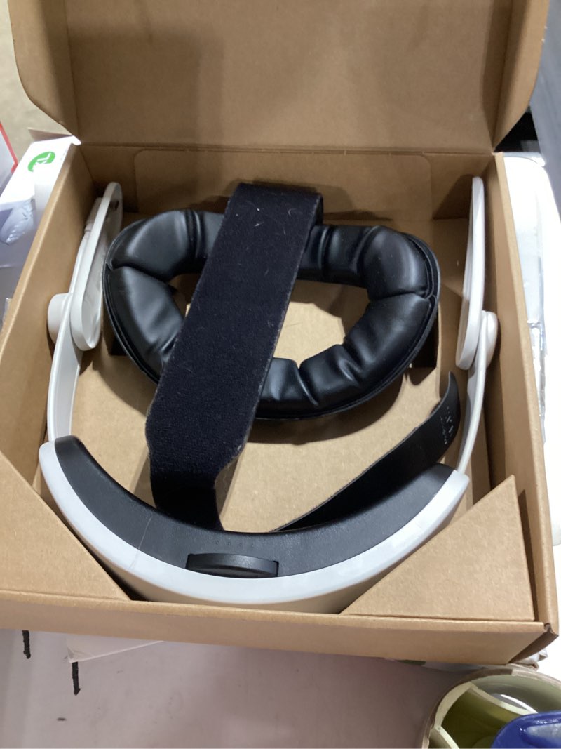 Condition photo showing As Is for kiwi design k4 boost battery head strap for meta oculus quest 3/3s, adjustable vr headband accessories with dual charge, extend playtime & reduce facial stress for kids and adults k4 boost battery strap