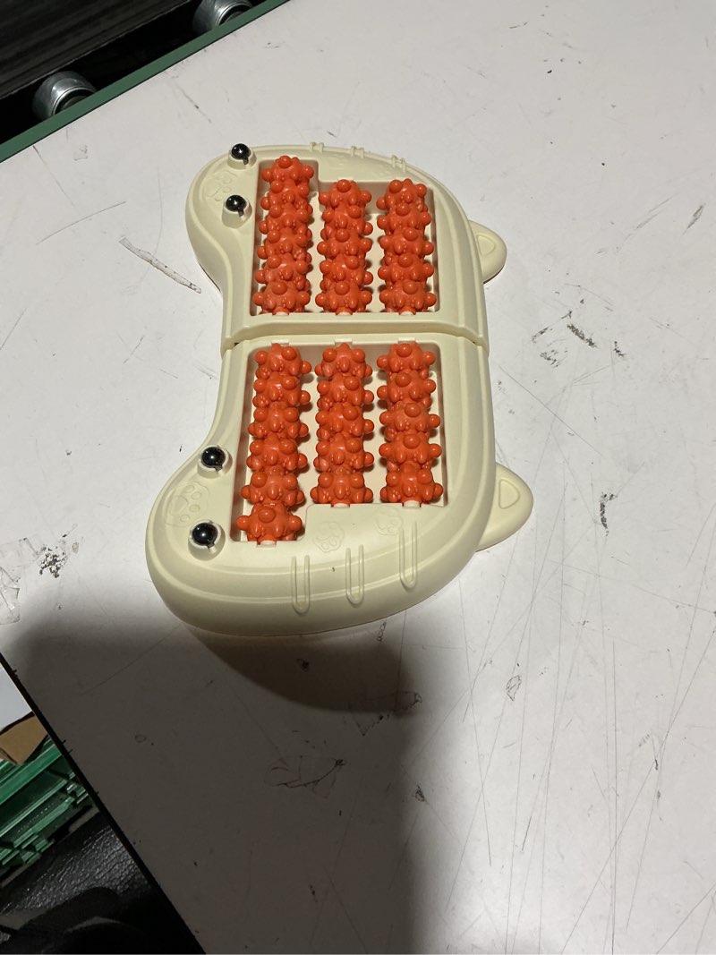 Condition photo showing Good Condition for Foot Roller Massager for Plantar Fasciitis Relief, Large Size, Eases Foot Pain & Cold Feet, Enhances Circulation, Portable, Split into Two, Full-Body Washable (Orange)