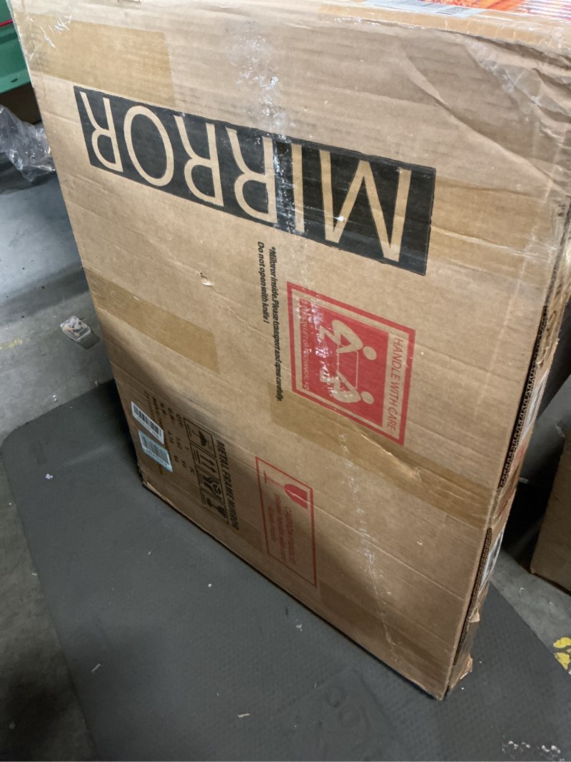 Condition photo showing Good Condition for Hasipu Vanity Mirror with Lights, 28" x 20" LED Makeup Mirror, Lighted Makeup Mirror with Dimmable 3 Modes, Touch Screen Control Vanity Mirror Square White White 28"L x 20"W