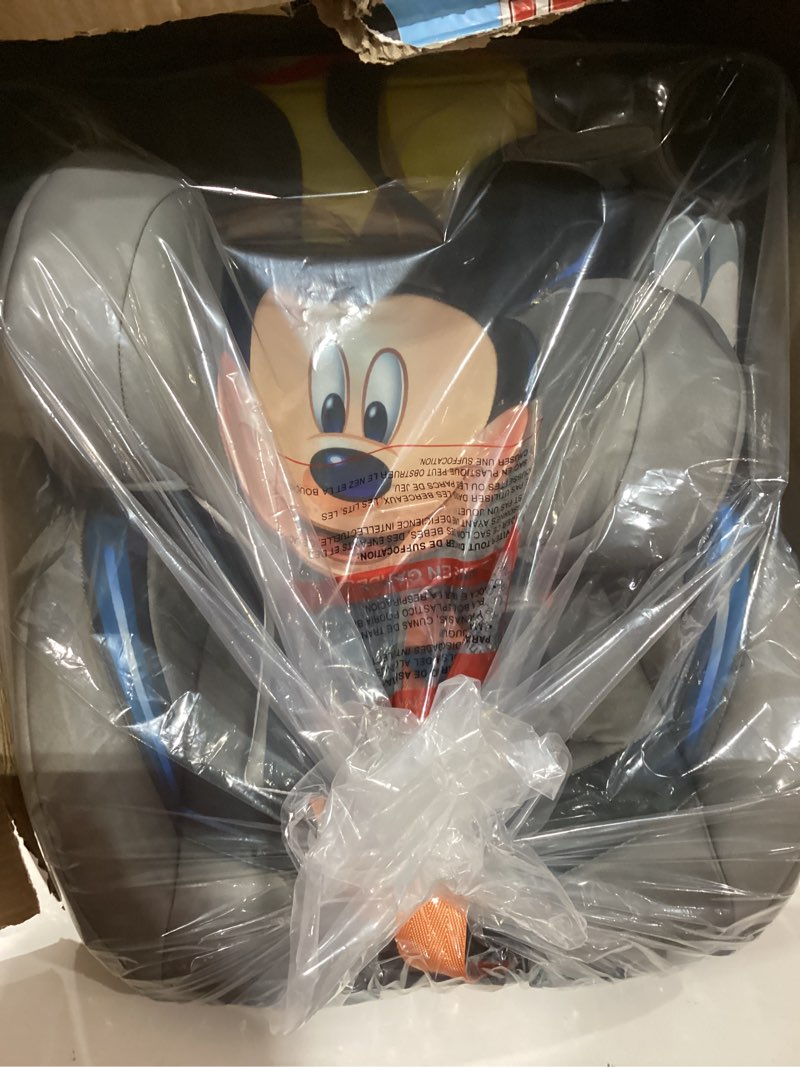 Condition photo showing Good Condition for kidsembrace 2-in-1 car seat | forward-facing harness (26.5â€“65 lbs) & booster mode (40â€“100 lbs) | latch | premium fit with multi-position headrest, harness & recline mickey mouse