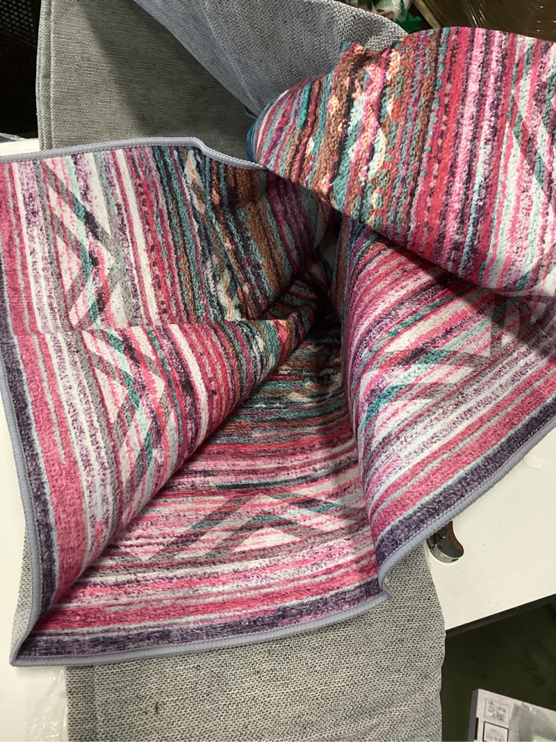 LICOLIHA Living Room Rugs 5x7 Washable Farmhouse Neutral Large Moroccan Geometric Soft Non Slip Indo